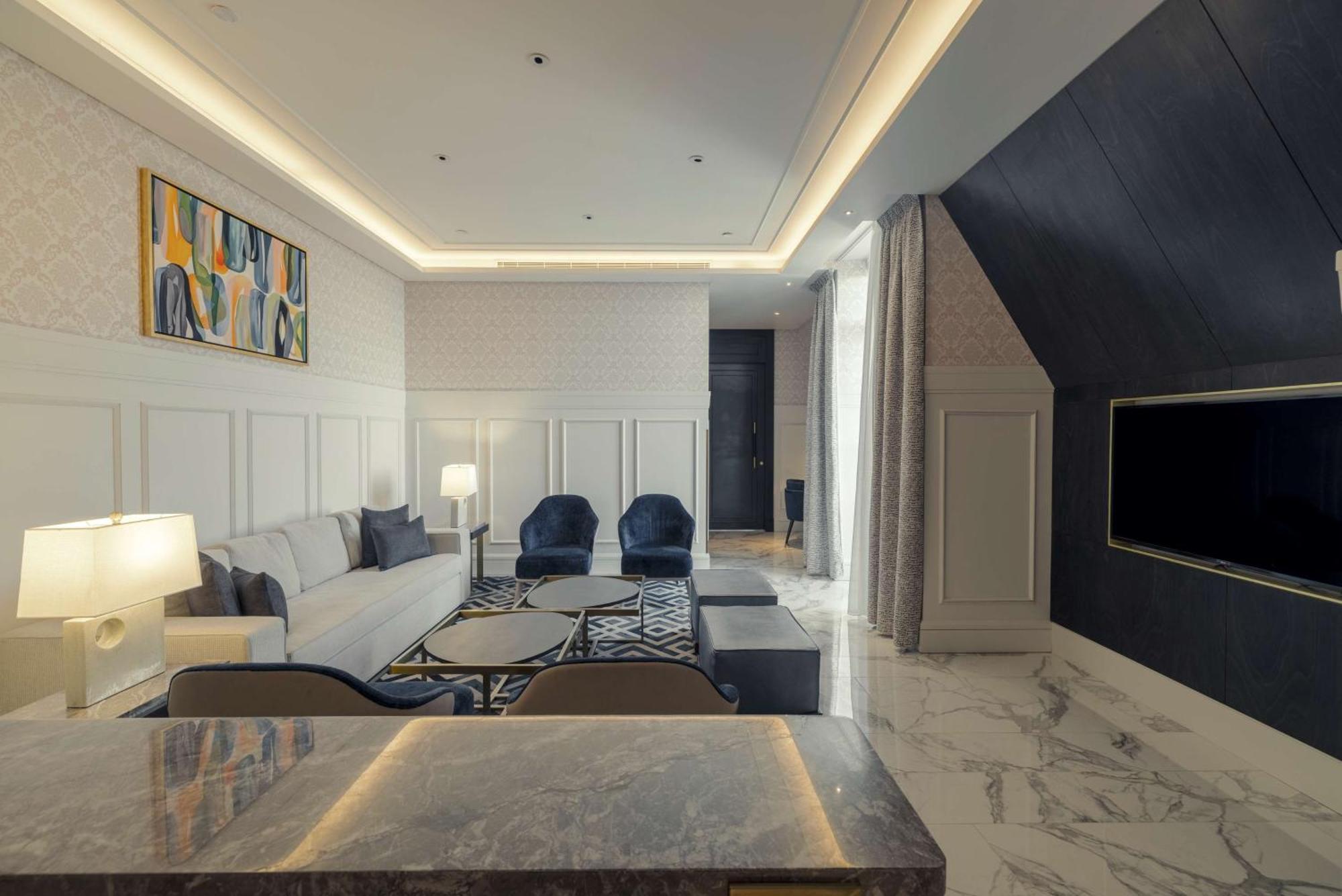 Mansard Riyadh, A Radisson Collection Hotel Exterior photo A 3D rendering of a living room